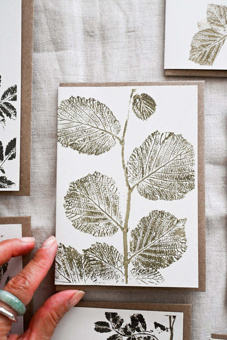 Botanisch printen op paier 